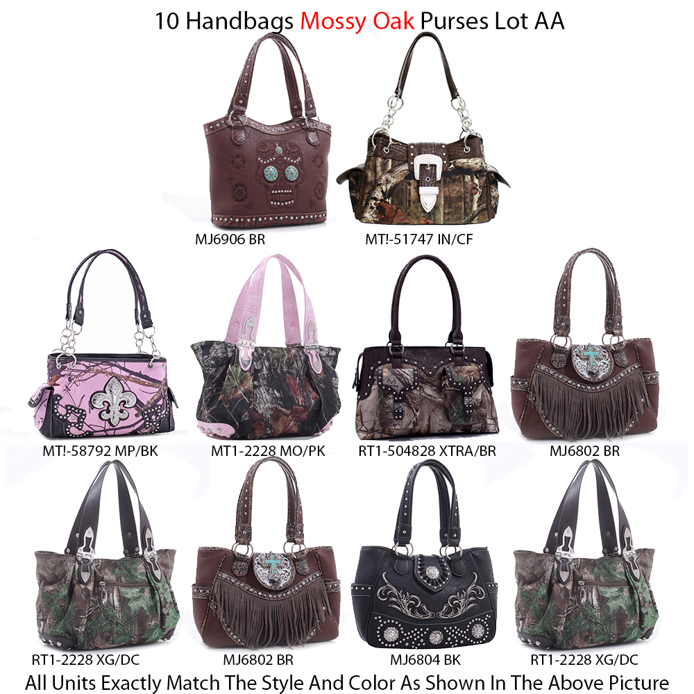 10 Handbag Mossy Oak Collection Close Out - Lot AA - Click Image to Close